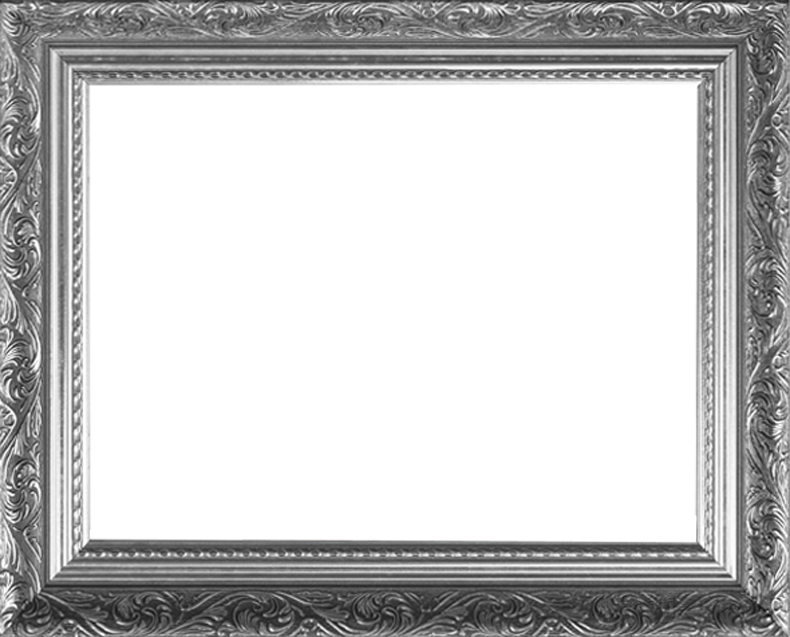 Decorative silver picture frame, symbolizing artistic projects and cultural initiatives related to Dr. George Dagliyan's work in the arts and enterprise systems.