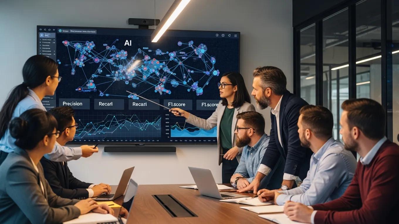 Team analyzing AI governance frameworks and their impact on diagnostic control systems